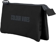 ‎DOHE Triple Pencil Case - 3 Compartments, Multi-Purpose Bag, 23 x 12 x 2.5 cm, Zips, Made of Durabl