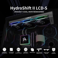 LIAN LI HYDROSHIFT II LCD-S Side Mounted AIO Liquid CPU Cooler With 3/4" IPS LCD Screen 360mm BLACK 
