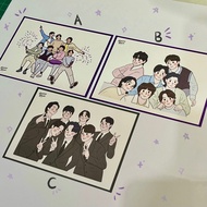 BTS Post Card - BTS Greeting Card - BTS Greeting Card - GimmLove_id