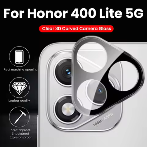 Honor400Lite 3D Tempered Glass Rear Lens Film For Honor 400 Lite 5G Curved Back Camera Protector Cap