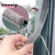 GOSSIP Sealing Strip, Self-adhesive 10Meters Wind-proof Brush Strip,  Grey Door Brush Strip Soundpro