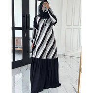 [✅Garansi] Terbaru Dress Gamis Twill Uniqlo Salur Ori Anjani Store