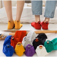 Elmo Embroidered Short Socks 6 Colors