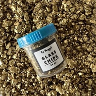 Glass Chips 20gr gram Gold Emas Kaca Stone Flakes Resin Pernak