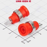 [5 Pieces]- 4mm Anti-Shock Female Banana Base Linhkien IC Red Wire Connector