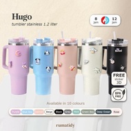 TERMOS HUGO TUMBLER STAINLESS JUMBO 1.2 LITER HEAT AND COLD RESISTANT 8-12 HOURS COFFEE DRINKING BOT