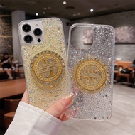For OPPO RENO 8T 7Z 8Z 8 7 10 Pro + A98 A38 A78 A58 A96 Case Gold Sequins Glitter Rotation Jewelled 