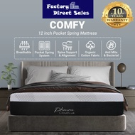 OASIS Spring Mattress Super Single/Single/Queen Size 25cm Cool Pocket Spring Latex and Memory Foam M