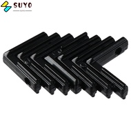 SUYO 20pcs Interior Inside, with Screws 2020 Series Corner Connector, Profile Slot L-Shape Black Ext
