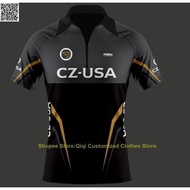 2026 NEW DESIGN PERSONALIZED  CZ-USA CZ SHADOW Shooting Tactics Zipper Polo