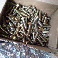 1 KG YELLOW BOLT NUT BLACK INCH BOLT NUT/