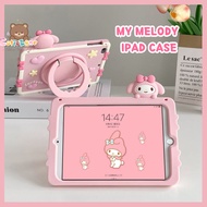 My Melody Ipad Case With 360°Rotatable Phone Holder ipad Mini 2/3 Ipad 9th 10th Generation Ipad Air 4/5 Smart Tablet Case Cover Silicone Case Ipad Case Pink Cover Apple Ipad Case