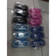 BUY 1 GET 1 ADULT SWIMMING GOGGLES BONUS CHILDREN'S GLASSES S9110 / S9100 INCLUDING MICA BOX