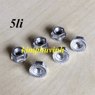 M5 - 20 5mm TEMPLE NUTS - 5mm TEMPLE NUTS