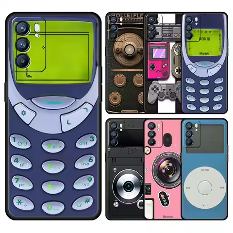 Case For Oppo Reno13 Reno12 Reno11 F Reno10 Pro A54 A53 A95 A76 A57 A98 A80 A79 5G A78 4G Cover Retr