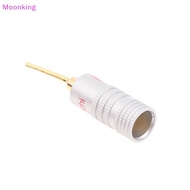 Moonking 2mm Banana Plug Nakamichi Gold Plated Speaker Cable Pin Angel Wire Screws Lock Connector For Musical HiFi Audio NEW