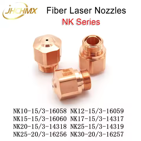 JHCHMX Fiber Laser Nozzles NK Series Nozzles NK10-15/NK12-15/NK15-15 For Bystronic Laser Cutting Mac