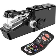 Others - 手提行動式縫紉機，迷你電動縫紉機帶便攜手柄及縫紉套件，適用於布料衣物、窗簾DIY家居和旅行使用，初學者,黑色