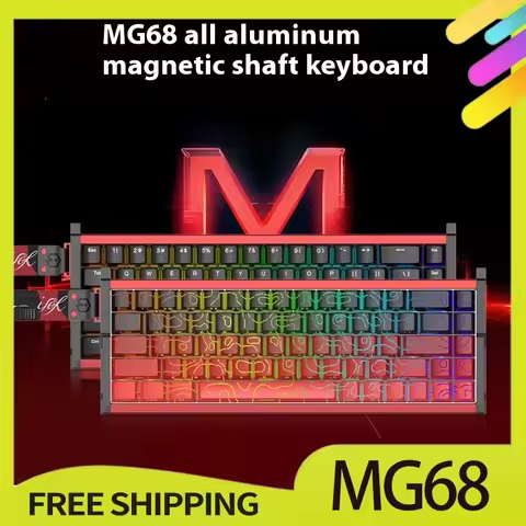 Irok MG68 MAX Keyboard Magnetic Switch Hot Swap RGB 8K Gamer Mechanical Keyboard PC E-Sports Gaming 