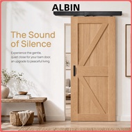 ALBIN Barn Door Buffer, Durable Adjustable Sliding Barn Door Damper, Smooth Black Door Slide Damper 