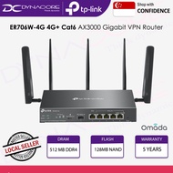 TP-Link ER706W-4G Omada 4G+ Cat6 AX3000 Gigabit VPN Router