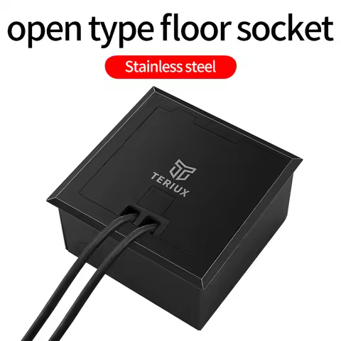 Wholesale EU socket electrical floor outletscustomized floor socket recessed socket 250v built in so