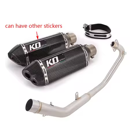 For LIFAN KPT200 2019-2022 KPM200 2021-2022 Motorcycle Exhaust System Header Link Pipe Slip On Muffl