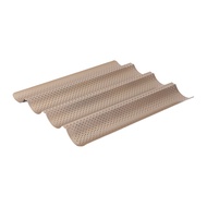 Baguette Bread Pan Non-Stick Wavy Baguette Mold Perforated Baguette Baking Tray for Sourdough Italia