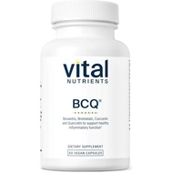 Vital Nutrients BCQ | Vegan Boswellia, Bromelain, Curcumin & Quercetin Supplement | Joint Support Su