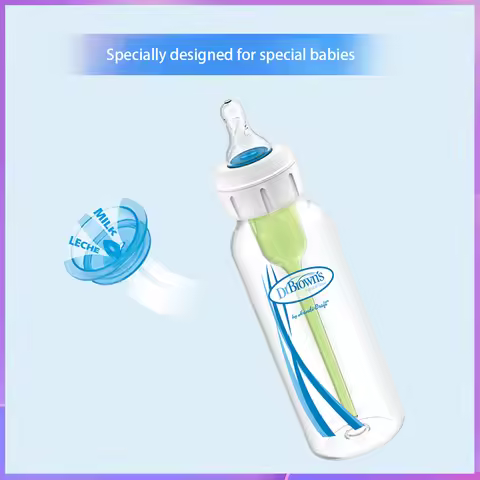 Dr. Brown's newborn baby bottle with valve / anti-colic /250ML PP bottle /250ML Glass bottle/Special