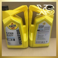 ( 100% ORIGINAL ) Pennzoil Platinum Velocity Full Synthetic 0W-20 Engine Oil 4 Liters