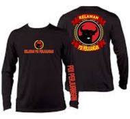 kaos partai pdi perjuangan banteng merah