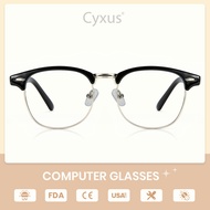 [LOCAL SELLER]Cyxus Half Rim Eyestrain for Men/Women Computer Glasses Computer Gaming Glasses 8056