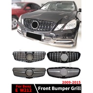 Front Bumper Grille Racing Hood Grill Grid Tuning Middle Mesh For Mercedes Benz E W212 2009-2015 E26