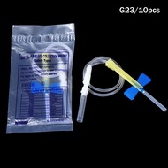 Hot！10pcs Disposable Butterfly Needles Safety Blood Collection Needle Pet Teaching Consumables 21G 2