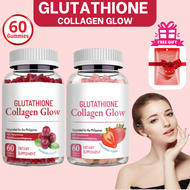 Glutathione Collagen Glow Gummies Anti-Aging Whitening Skin Glow Collagen Gummies Vitamins Gummies f