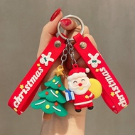 christmas accessories gift for colleague Christmas keychain girl cute cartoon doll pendant keychain 