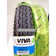 TAYAR 80/90-17 TUBELESS TYRE VIVA FT100