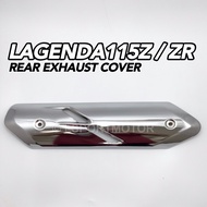 YAMAHA LAGENDA 115Z / ZR REAR EXHAUST PROTECTOR (CHROME) MUFFLER EKZOS PIPE PEOTECTOR COVER SRL115Z