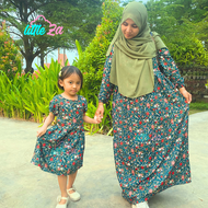 Littleza Setelan Baju Ibu dan Anak katun rayon
