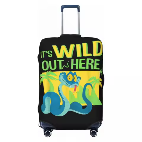 Zootopia 2 Gary De'Snake It's Wild Out Here Funny Suitcase Cover Flight Cruise Trip Practical Luggag