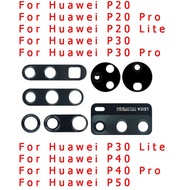 For HUAWEI P20 P30 P40 Pro Lite P50 5G P20pro P30pro P40pro Rear Back Camera Glass Lens Cover with Ahesive Sticker