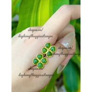 4-leaf clover earrings ng bich sxinh