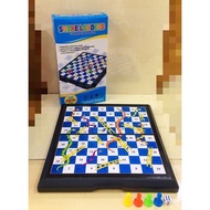 snake ladder game board with dice set board game