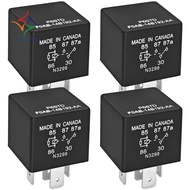 4 X 12VDC 40A 5-Pin Automotive Relay P6SDT FOAB-14B192-AA Replacement F0AB-14B192-AA for Electrical 