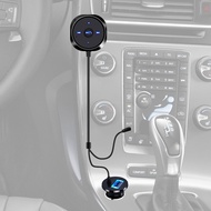 【Hot demand】 Wireless Handsfree Bluetooth Car Kit Mp3 3.5mm Aux Audio Music Adapter Usb Charger Magnetic Base Car