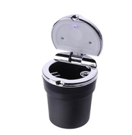 Portable Auto Car Ashtray Smokeless Stand Cylinder Cup Holder Car Cigarette Ashtray with Blue LED Li