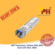 [STOCK CLEARANCE] SFP Transceiver 1310nm DFB, APD, Up to 2.67 Gb/s, 40km