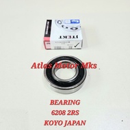 [1PC][6208 2RS KOYO JAPAN] LAHAR BEARING LAKER 6208 2RS RUBBER CAP - KOYO JAPANOriginal [62082RS][GU