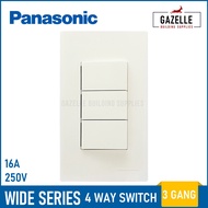 Panasonic Wide Series 4 Way Switch - 3 Gang
